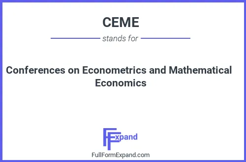 Full form of CEME