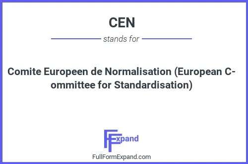 Full form of CEN