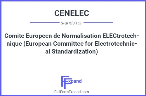 Full form of CENELEC