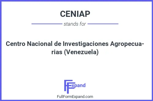 Full form of CENIAP
