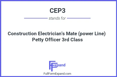 Full form of CEP3