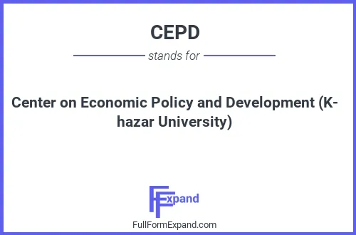 Full form of CEPD