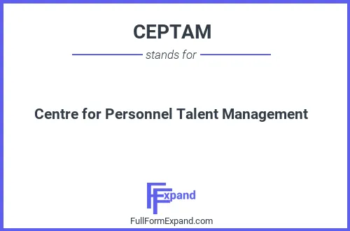 Full form of CEPTAM