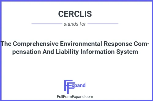 Full form of CERCLIS