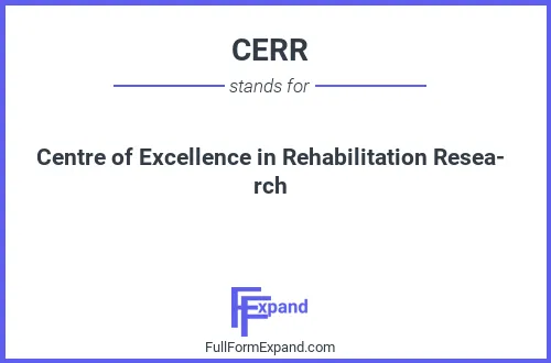 Full form of CERR