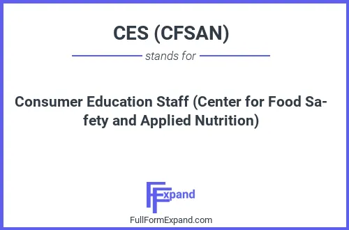 Full form of CES (CFSAN)