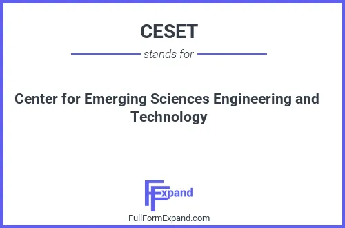 Full form of CESET