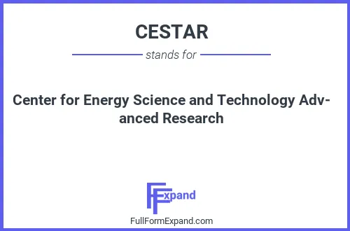 Full form of CESTAR