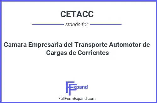 Full form of CETACC