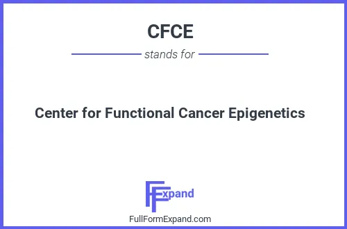Full form of CFCE