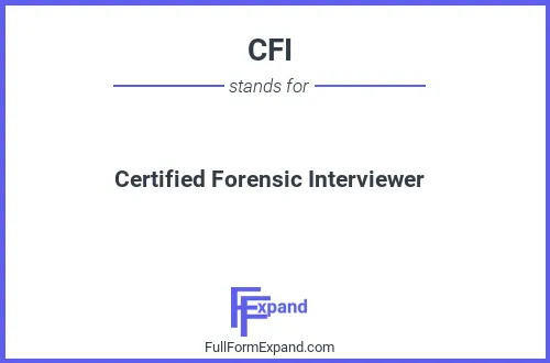 Full form of CFI