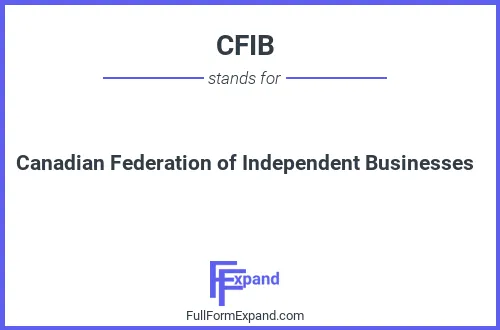 Full form of CFIB