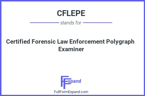 Full form of CFLEPE