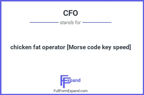 Full form of CFO