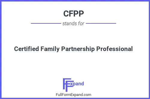 Full form of CFPP