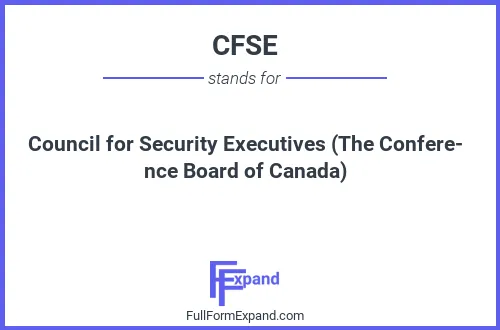 Full form of CFSE