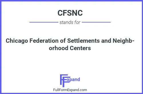 Full form of CFSNC