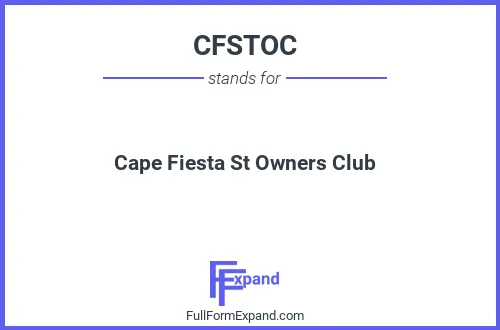 Full form of CFSTOC