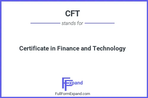 Full form of CFT