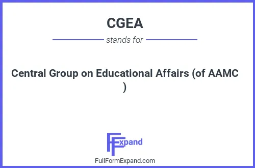 Full form of CGEA