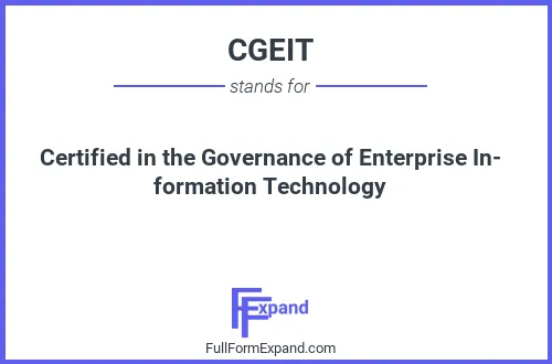 Full form of CGEIT