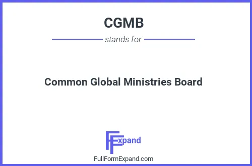Full form of CGMB
