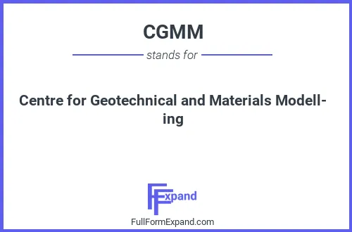 Full form of CGMM