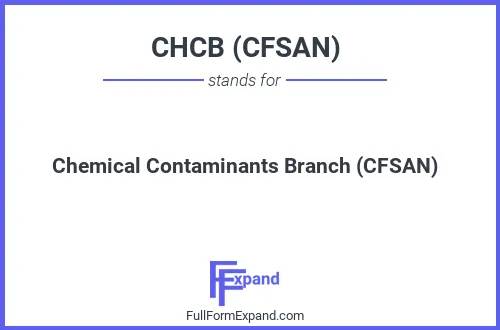 Full form of CHCB (CFSAN)