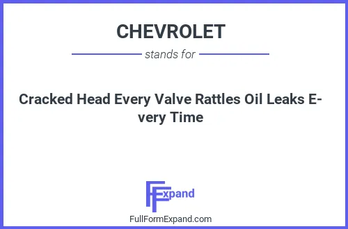 Full form of CHEVROLET