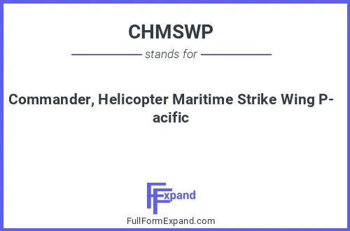Full form of CHMSWP