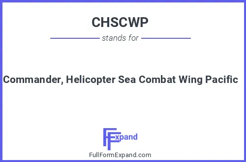Full form of CHSCWP