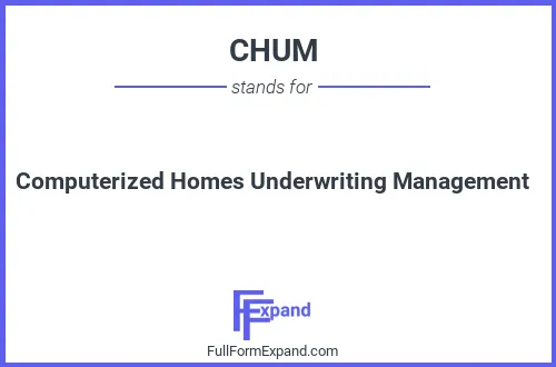 Full form of CHUM
