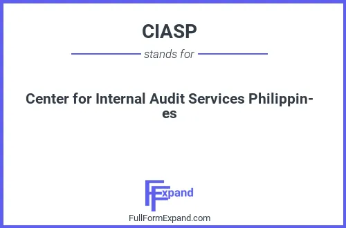Full form of CIASP