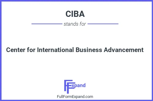 Full form of CIBA
