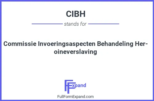 Full form of CIBH