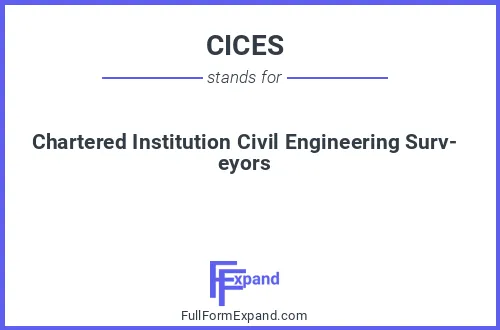 Full form of CICES