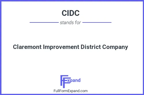 Full form of CIDC
