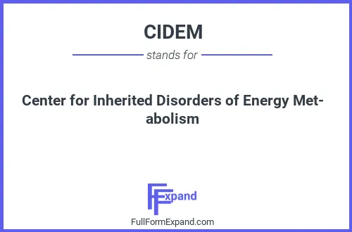 Full form of CIDEM