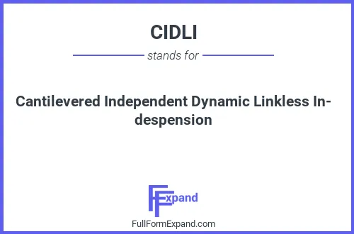Full form of CIDLI