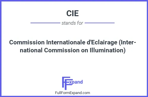 Full form of CIE