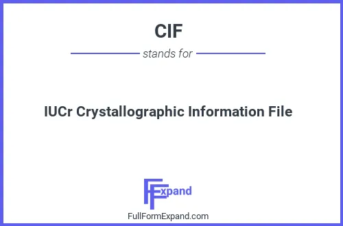 Full form of CIF