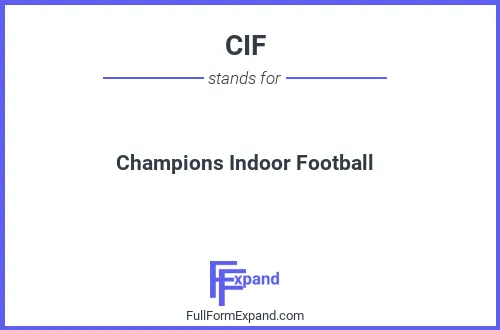 Full form of CIF