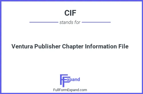 Full form of CIF