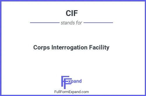 Full form of CIF