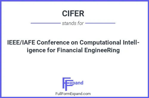 Full form of CIFER