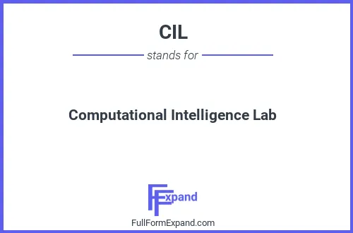 Full form of CIL
