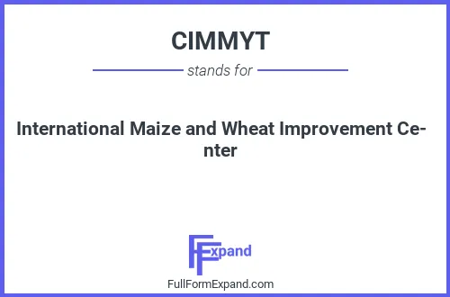 Full form of CIMMYT