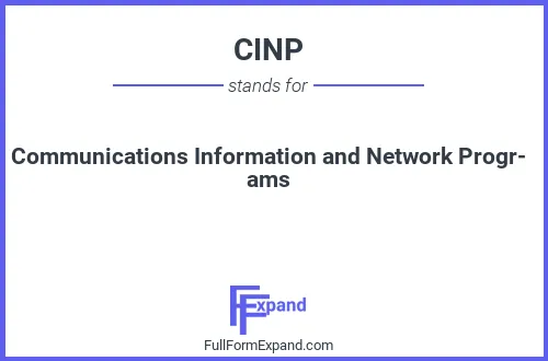Full form of CINP