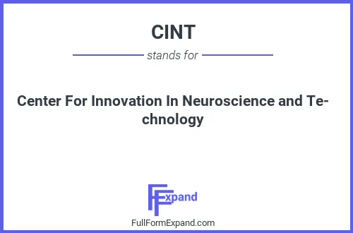 Full form of CINT
