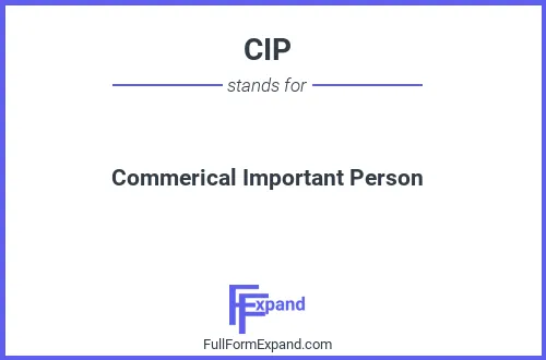 Full form of CIP